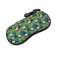 thumbnail image 1 of Lsque Skull and Palm Leaves Pattern Eyeglasses Cases, Protective Case For Glasses,Sunglasses Case,Flexible Eyewear Storage,Multi-Purpose Key Lock Case, 1 of 6