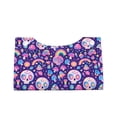 thumbnail image 1 of Lsque Skull mushroom rainbow Printed Long Tissue Box Cover Holder, Facial Paper Organizer Dispenser,Triangle with Bottom Belt, PVC Leather Decorative Organizer, 1 of 9