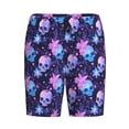 thumbnail image 1 of Lsque Skull starry sky flower leaf Mens Sleep Pajama Shorts,Short Pajama Pants, Cotton Ultra-Soft Knit-Medium, 1 of 9