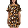 thumbnail image 1 of Lsque Skulls Women's Short-Sleeved Pajama Set - 2 Piece Soft and Lightweight Sleepwear Set-4X-Large, 1 of 9