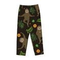 thumbnail image 1 of Lsque Sloth Doing Yoga Print Women's Pajama Pants, Lounge Pant - Comfortable Home Wear,Elastic Waistband, Stylish Design-XX-Large, 1 of 9
