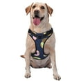 thumbnail image 1 of Lsque Sloth with Donuts Dog Harness, No-Pull Pet Harness with 2 Leash Clips, Adjustable Soft Padded Dog Vest with Easy Control Handle for Large Dogs-Medium, 1 of 9