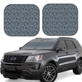 thumbnail image 1 of Lsque Small White Flowers 2 PCS Windshield Sun Shade | CarFoldable Window Covers | Car Accessories Reflect UV for Universal Cars SUV Truck | Medium, 1 of 7