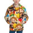 thumbnail image 1 of Lsque Sml Jeffy Patten Youth Hoodie Sweatshirt Pullover with Kangaroo Pocket Boys and Girls Hoodie Warm Hoodie for Kids, 1 of 8