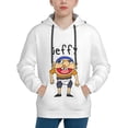 thumbnail image 1 of Lsque Sml Jeffy Patten Youth Hoodie Sweatshirt Pullover with Kangaroo Pocket Boys and Girls Hoodie Warm Hoodie for Kids, 1 of 8