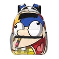 thumbnail image 1 of Lsque Sml Jeffy Pattern Casual Backpack for School, Work, Travel – Adjustable Straps, Multiple Compartments – Ergonomic Design, Fits Laptops and Tablets, 1 of 7