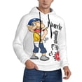 thumbnail image 1 of Lsque Sml Jeffy Pattern Casual Men's Hoodie,Hooded Sweatshirt with Kangaroo Pocket,Pullover Hoodie-XX-Large, 1 of 8