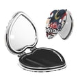 thumbnail image 1 of Lsque Sml Jeffy Pattern Cosmetic Mirror 2.6 Inch Round Handheld Travel Pocket Makeup Mirror, 1 of 8