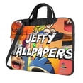 thumbnail image 1 of Lsque Sml Jeffy Pattern Laptop Bag – Portable & Slim Single-Shoulder Computer Case with Adjustable Strap, Protective, Lightweight for 13”/14”/15.6” Laptops, 1 of 8