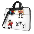 thumbnail image 1 of Lsque Sml Jeffy Pattern Laptop Bag – Portable & Slim Single-Shoulder Computer Case with Adjustable Strap, Protective, Lightweight for 13”/14”/15.6” Laptops, 1 of 7
