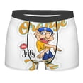 thumbnail image 1 of Lsque Sml Jeffy Pattern Men’s Total Support Pouch Boxer Briefs, X-Temp Cooling, Moisture-Wicking Underwear, Regular, Long-leg and Trunk-Small, 1 of 7