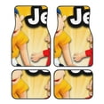 thumbnail image 1 of Lsque Sml Jeffy Print 4-Piece Floor Mats, Heavy-Duty Rubber Liners, Anti-Slip Design, All-Season Automotive Protection, Vehicles, Cars, Trucks, and SUVs, 1 of 7