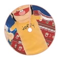 thumbnail image 1 of Lsque Sml Jeffy Print Christmas Tree Skirt with Ties and Velcro,Xmas Holiday Decorations, Adjustable Tree Skirt-48", 1 of 6