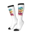 thumbnail image 1 of Lsque Sml Jeffy Printed Crew Socks Men's Women's LightWeight Thin Casual Calf Socks ,Knee High Socks,Cotton Socks, 1 of 9