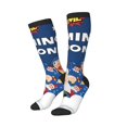 thumbnail image 1 of Lsque Sml Jeffy Printed Crew Socks Men's Women's LightWeight Thin Casual Calf Socks ,Knee High Socks,Cotton Socks, 1 of 9