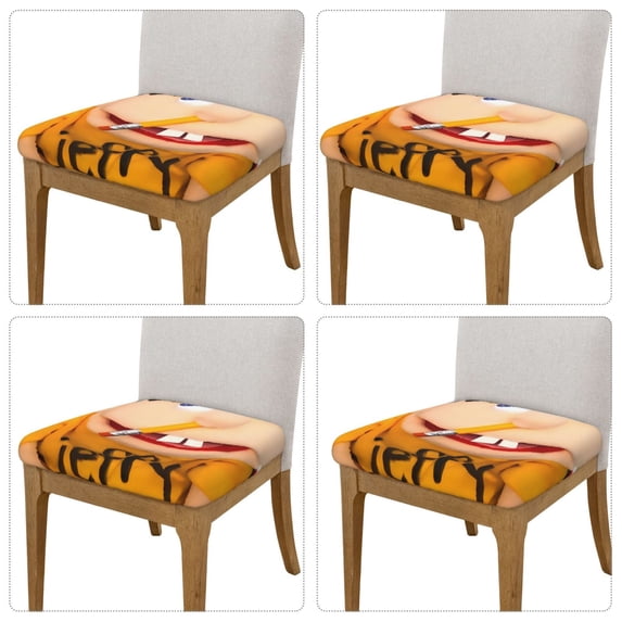 Lsque Sml Jeffy Printed Square Couch Cushion Covers, Floral Sofa Cushion Covers Replacement, Stretch Couch Covers for Couch-16.9in