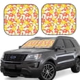 thumbnail image 1 of Lsque Snake 2 PCS Windshield Sun Shade | CarFoldable Window Covers | Car Accessories Reflect UV for Universal Cars SUV Truck | Large, 1 of 7