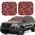 thumbnail image 1 of Lsque Snake 2 PCS Windshield Sun Shade | CarFoldable Window Covers | Car Accessories Reflect UV for Universal Cars SUV Truck | Medium, 1 of 7