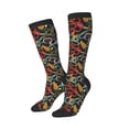 thumbnail image 1 of Lsque Snake And Flower Printed Crew Socks Men's Women's LightWeight Thin Casual Calf Socks ,Knee High Socks,Cotton Socks, 1 of 9