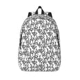thumbnail image 1 of Lsque Snake Pattern Canvas Daypack, Durable Backpack, High-quality Versatile Backpack,Vintage Compact Backpack-Small, 1 of 1