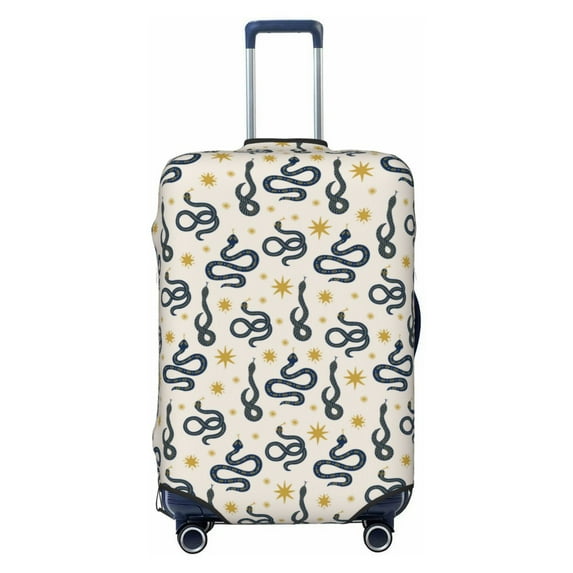 Lsque Snake Printed Luggage Cover, Travel Luggage Protector,Scratch and Dirt Resistant, Fits 18-32 Inch Luggage - Medium