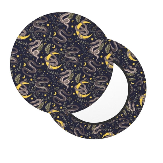 Lsque Snake Sleep Round Bar chair cushion covers Velvet Fabric Premium Comfort Protects from Scratches and Stains for 14-17 Inch Chair- 14 inch