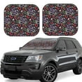 thumbnail image 1 of Lsque Snakes And Snake Fruit 2 PCS Windshield Sun Shade | CarFoldable Window Covers | Car Accessories Reflect UV for Universal Cars SUV Truck | Small, 1 of 7