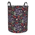 thumbnail image 1 of Lsque Snakes And Snake Fruit pattern Laundry Hamper Basket, Tall Woven Rope Hamper Basket for Clothes, Lightweight Storage Basket, Collapsible Waterproof-Small, 1 of 8