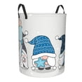 thumbnail image 1 of Lsque Snow Gnome for Winter pattern Laundry Hamper Basket, Tall Woven Rope Hamper Basket for Clothes, Lightweight Storage Basket, Collapsible Waterproof-Small, 1 of 8