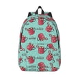 thumbnail image 1 of Lsque Snowflake Hot Cocoa Pattern Canvas Daypack, Durable Backpack, High-quality Versatile Backpack,Vintage Compact Backpack-Small, 1 of 6