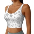 thumbnail image 1 of Lsque Snowflake Minimalist Printed Women'S Sports Bra, Compression, Moisture Wicking, High-Impact Sports Bra For Women,Supportive sports bra-XX-Large, 1 of 9