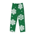 thumbnail image 1 of Lsque Snowflake Print Men's Pajama Pants, Lounge Pant - Comfortable Home Wear,Elastic Waistband, Stylish Design-Large, 1 of 9