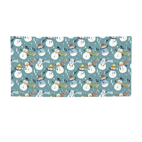 Lsque Snowflake Scarf Snowman Pattern Party Banner, Festive Banner , Holiday Celebrations and Events for Carnival Birthday Party Festival Decorations-Small