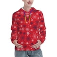 thumbnail image 1 of Lsque Snowflake Symphony Pattern Casual Women's Hoodie,Hooded Sweatshirt with Kangaroo Pocket,Pullover Hoodie with Eye-catching Drawstrings-Medium, 1 of 7
