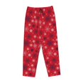 thumbnail image 1 of Lsque Snowflake Symphony Print Women's Pajama Pants, Lounge Pant - Comfortable Home Wear,Elastic Waistband, Stylish Design-Large, 1 of 9