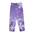 thumbnail image 1 of Lsque Snowflakes Print Women's Pajama Pants, Lounge Pant - Comfortable Home Wear,Elastic Waistband, Stylish Design-Medium, 1 of 9