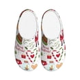 thumbnail image 1 of Lsque Snowflakes Santa Claus Pattern Womens Comfort Cotton on Scuff With Memory Foam and Anti-skid Sole Slipper-39/40, 1 of 7
