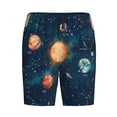 thumbnail image 1 of Lsque Solar System And Planets Mens Sleep Pajama Shorts,Short Pajama Pants, Cotton Ultra-Soft Knit-Small, 1 of 9