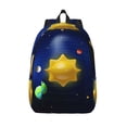 thumbnail image 1 of Lsque Solar System Pattern Canvas Daypack, Durable Backpack, High-quality Versatile Backpack,Vintage Compact Backpack-Small, 1 of 6