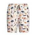 thumbnail image 1 of Lsque South American Animals Mens Sleep Pajama Shorts,Short Pajama Pants, Cotton Ultra-Soft Knit-3X-Large, 1 of 9