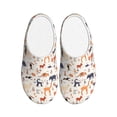 thumbnail image 1 of Lsque South American Animals Pattern Womens Comfort Cotton on Scuff With Memory Foam and Anti-skid Sole Slipper-42/43, 1 of 7