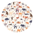 thumbnail image 1 of Lsque South American Animals Print Christmas Tree Skirt, Tree Skirt with Ties or Velcro, Perfect for Holiday Decorations, Halloween, and New Year-36", 1 of 7