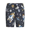 thumbnail image 1 of Lsque Space Cars Mens Sleep Pajama Shorts,Short Pajama Pants, Cotton Ultra-Soft Knit-Large, 1 of 9