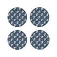 thumbnail image 1 of Lsque Space Puppy Pattern 4" Drink Coasters Set of 4, PVC Leather Absorbent Coasters, Table Coaster Set Decorative Coffee Cup Coasters Housewarming Gift -Round Shape, 1 of 6