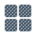 thumbnail image 1 of Lsque Space Puppy Pattern 4" Drink Coasters Set of 4, PVC Leather Absorbent Coasters, Table Coaster Set Decorative Coffee Cup Coasters Housewarming Gift -Square, 1 of 6