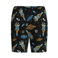 thumbnail image 1 of Lsque Space Rockets Mens Sleep Pajama Shorts,Short Pajama Pants, Cotton Ultra-Soft Knit-XX-Large, 1 of 9