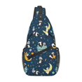 thumbnail image 1 of Lsque Space Sleeping Panda Pattern Cross Chest Bag Diagonally – Premium Durable Front Chest Sling with Adjustable Padded Strap, High-Capacity Storage, 1 of 8