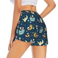 thumbnail image 1 of Lsque Space Sleeping Panda Printed Women's Running Shorts with Liner Pockets,Elastic Quick Dry Workout Athletic Gym Yoga Shorts,Womens High Waist Shorts-Medium, 1 of 9
