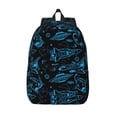 thumbnail image 1 of Lsque Spacecraft Pattern Canvas Daypack, Durable Backpack, High-quality Versatile Backpack,Vintage Compact Backpack-Medium, 1 of 6