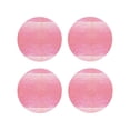 thumbnail image 1 of Lsque Sparkly Pink Glitter Pattern 4" Drink Coasters Set of 4, PVC Leather Absorbent Coasters, Table Coaster Set Decorative Coffee Cup Coasters Housewarming Gift -Round Shape, 1 of 6